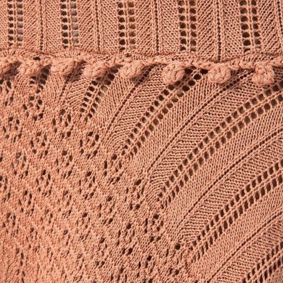 Jonathan Simkhai For Intermix Blush Crochet Handkerchief Hem Blush Dress - Picture 13 of 16